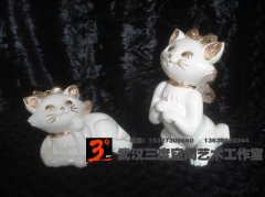 武汉工艺品摆件：小猫