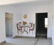 武汉样板间手绘墙餐厅效果，清水样板间