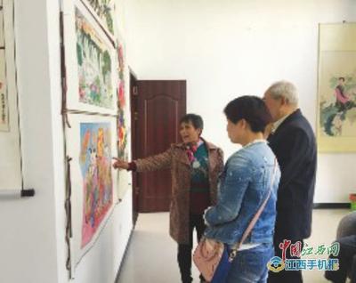 居民书画展 墨香飘社区