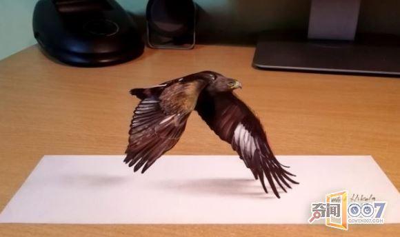 艺术家创作神奇3D画，效果逼真
