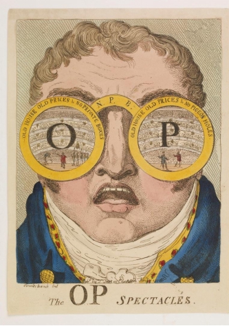 其实画中人眼镜上映射的是19世纪英国动荡社会的影像