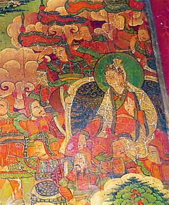 袖口与衣襟的边饰不用红色或橘色