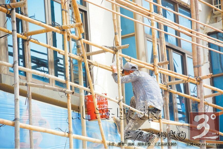 北海：海洋文化涂鸦把步行街变成立体画卷