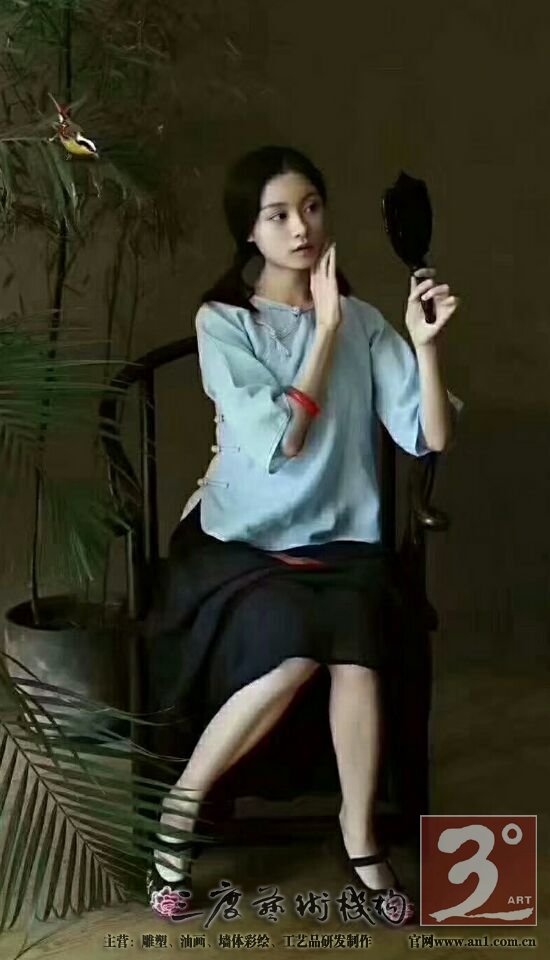 东方女性的美，全在他的笔下一一访著名写实油画家曹雕先生