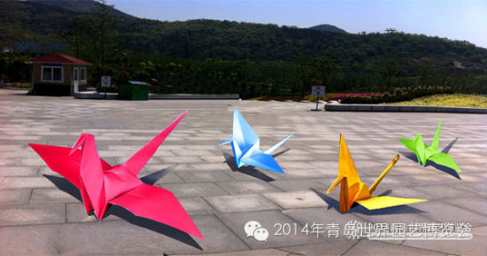 3D画天鹅戏水 世园会新亮点