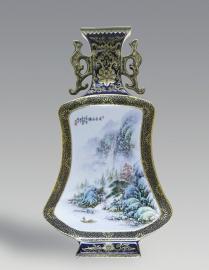 袁智勇 青绿山水间绘就陶瓷艺术