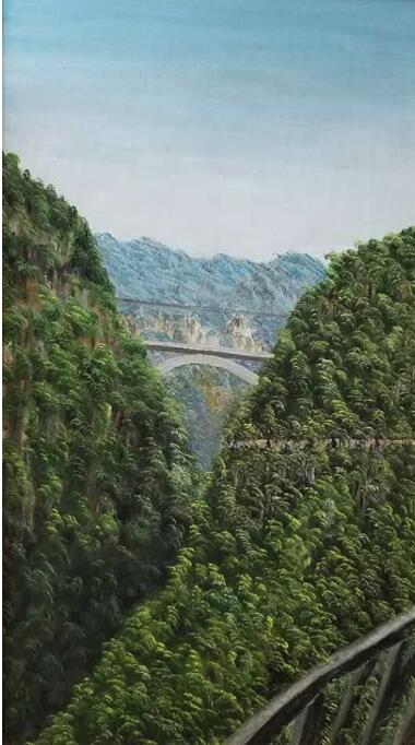 青山绿水美不胜收一一著名油画家张先林先生的作品赏析 青山绿水 美不胜收一一著名油画家张先林先生的作品赏析