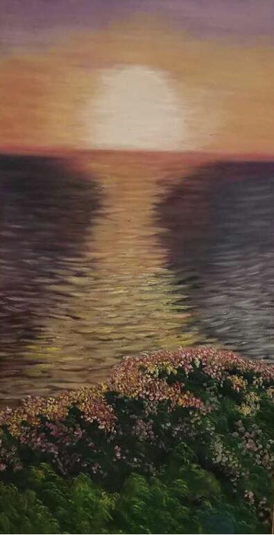 青山绿水美不胜收一一著名油画家张先林先生的作品赏析 青山绿水 美不胜收一一著名油画家张先林先生的作品赏析