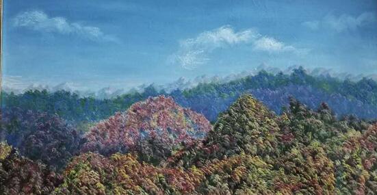 青山绿水美不胜收一一著名油画家张先林先生的作品赏析 青山绿水 美不胜收一一著名油画家张先林先生的作品赏析