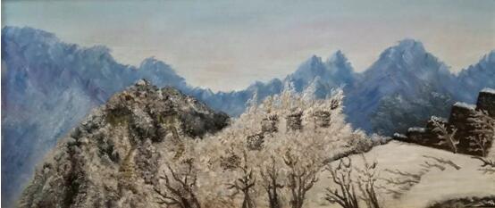 青山绿水美不胜收一一著名油画家张先林先生的作品赏析 青山绿水美不胜收一一著名油画家张先林先生的作品赏析