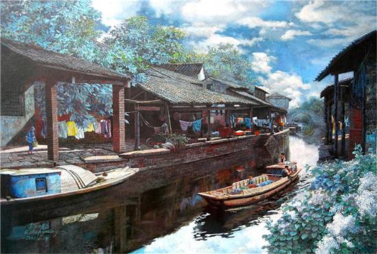 (油画)100x150cm2012年