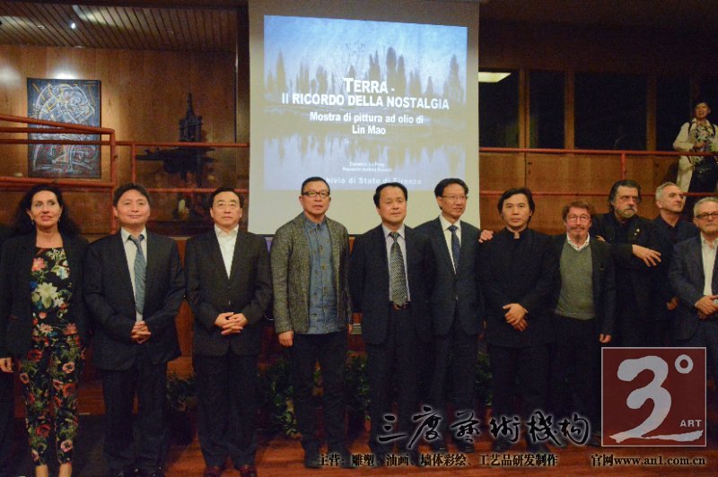 中国著名青年油画家林茂四川风景油画展在佛罗伦萨开幕