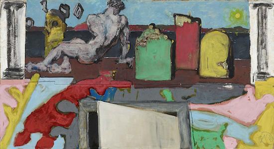 吕佩尔茨,《阿卡迪亚》,120x220,综合材料,2011