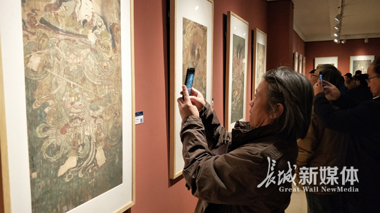张素玉临摹毗卢寺壁画作品展在石家庄美术馆开幕