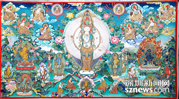 60幅唐卡精品亮相关山月美术馆 展览持续至5月27日