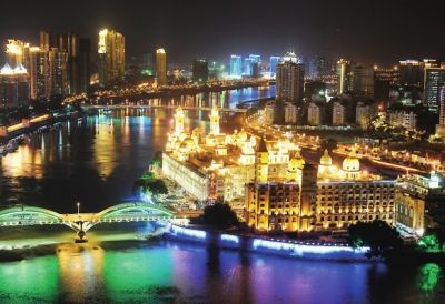 闽江夜景本报记者林风/图
