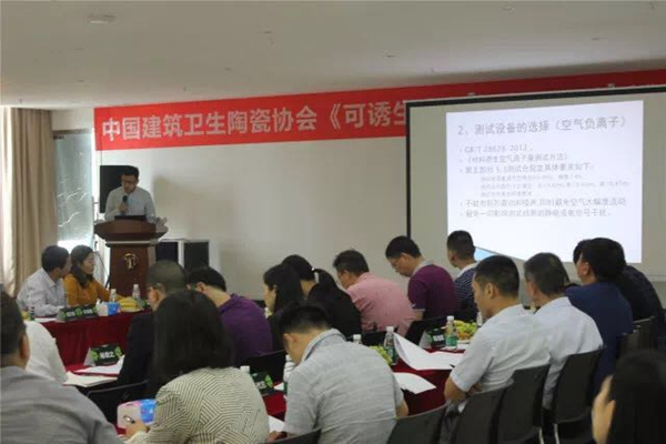 规范品类、建标推标，中国建筑卫生陶瓷协会《负离子陶瓷砖》标准