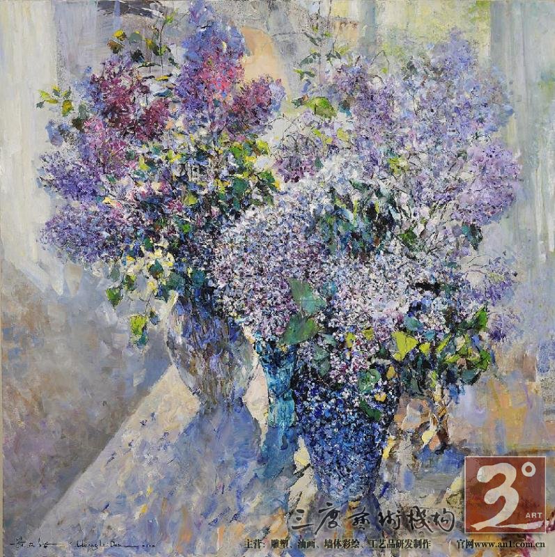 黄来铎油画新作展在沪举行 作品色彩绚丽