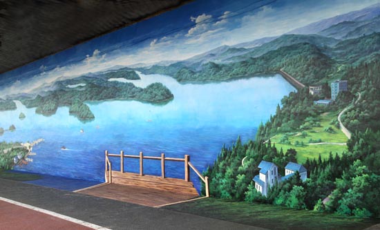 所画题材全部取材于绵阳各地风景名胜