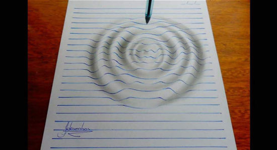 巴西少年绘制3D立体画走红网络(组图)