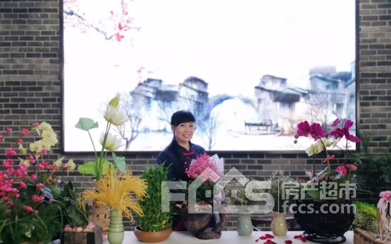 插花展示作品 闲庭雅座