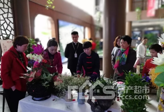 插花展示作品 闲庭雅座