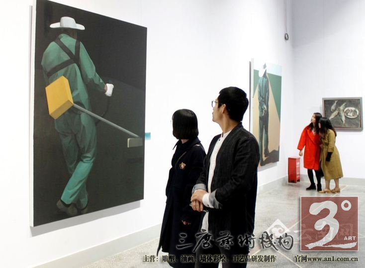 同时还特别展出周昌新先生的重彩油画作品